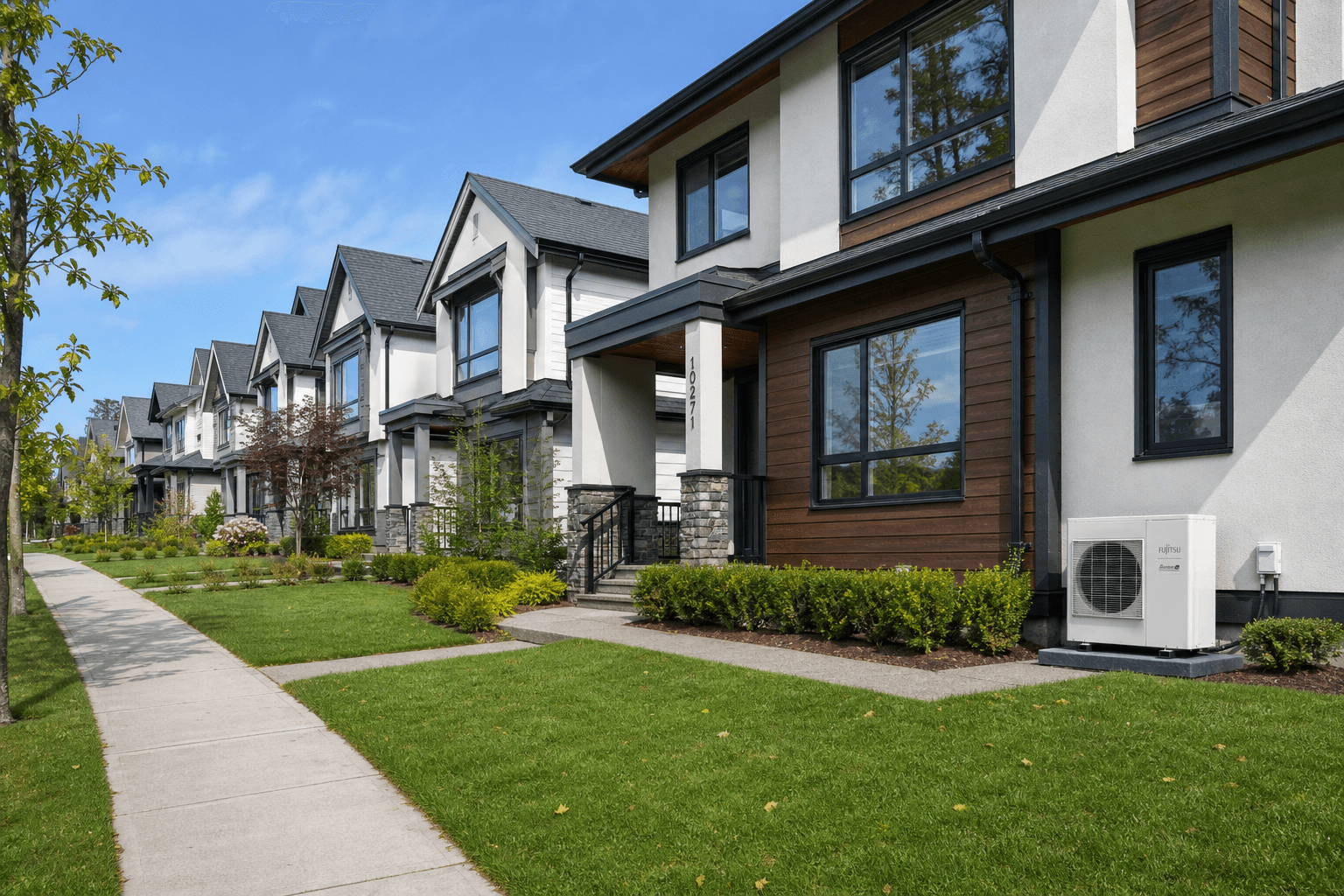 A residential street in the Richmond area
